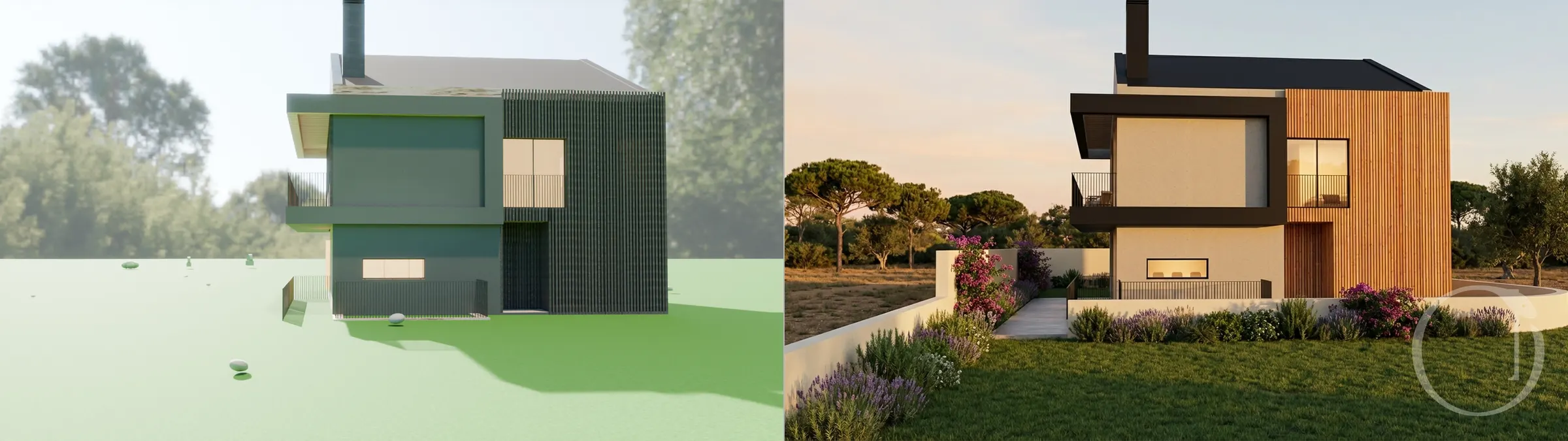 Arneiro Residential — Rear